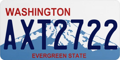 WA license plate AXT2722