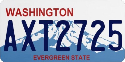 WA license plate AXT2725