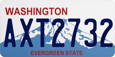 WA license plate AXT2732