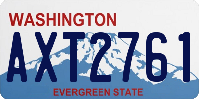 WA license plate AXT2761