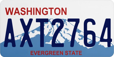 WA license plate AXT2764