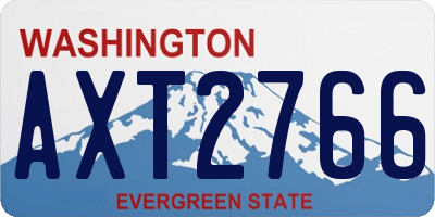 WA license plate AXT2766