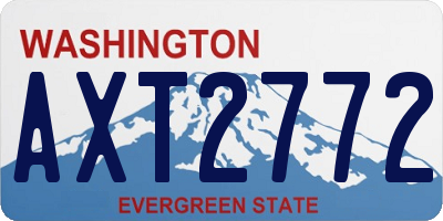 WA license plate AXT2772