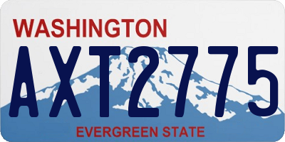 WA license plate AXT2775