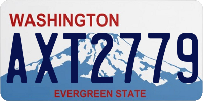 WA license plate AXT2779