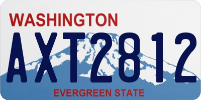 WA license plate AXT2812
