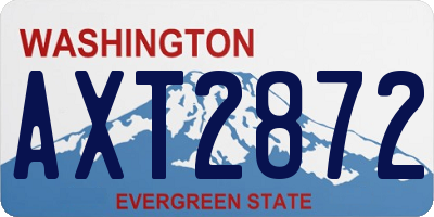 WA license plate AXT2872
