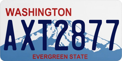 WA license plate AXT2877