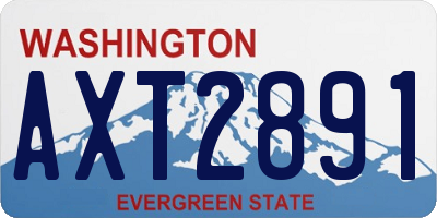 WA license plate AXT2891