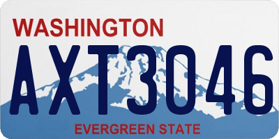 WA license plate AXT3046