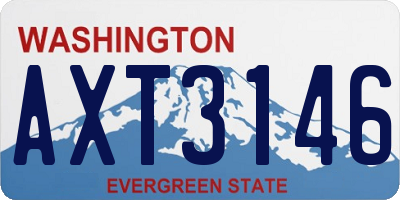 WA license plate AXT3146