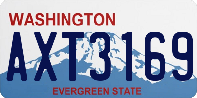 WA license plate AXT3169