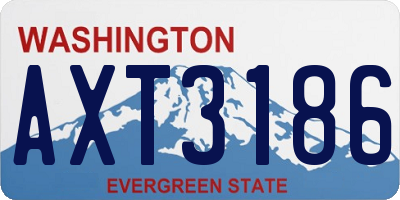 WA license plate AXT3186