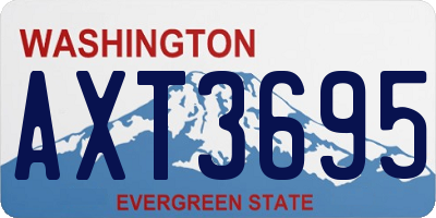 WA license plate AXT3695