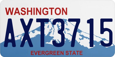 WA license plate AXT3715