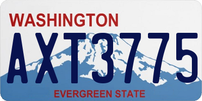 WA license plate AXT3775