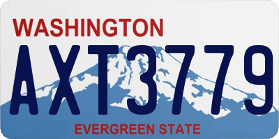 WA license plate AXT3779