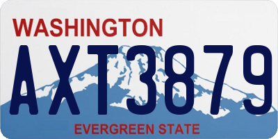WA license plate AXT3879