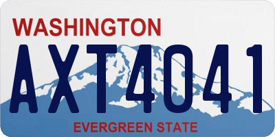 WA license plate AXT4041