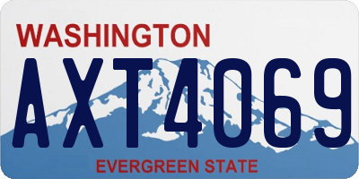 WA license plate AXT4069