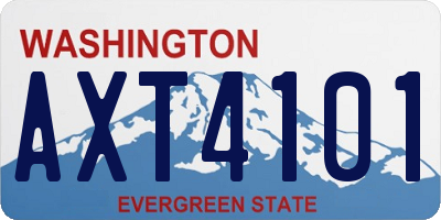 WA license plate AXT4101