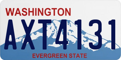 WA license plate AXT4131