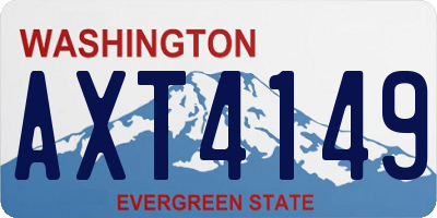 WA license plate AXT4149