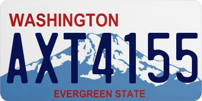 WA license plate AXT4155