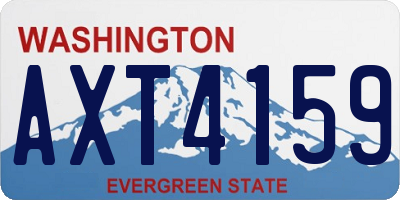 WA license plate AXT4159