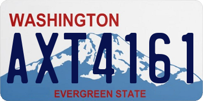 WA license plate AXT4161