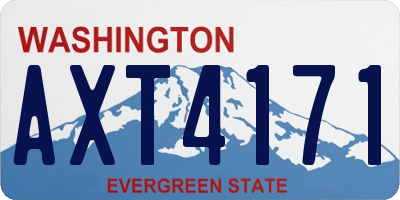 WA license plate AXT4171