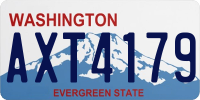 WA license plate AXT4179