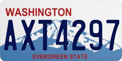 WA license plate AXT4297