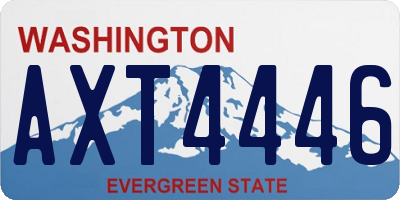 WA license plate AXT4446
