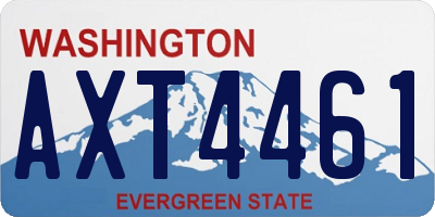 WA license plate AXT4461
