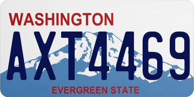 WA license plate AXT4469