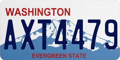 WA license plate AXT4479
