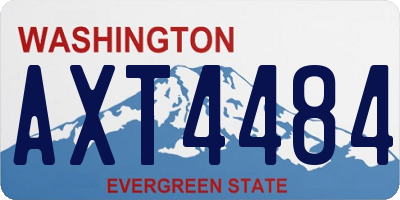 WA license plate AXT4484