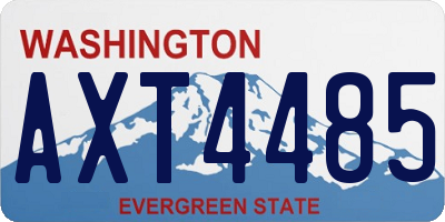 WA license plate AXT4485