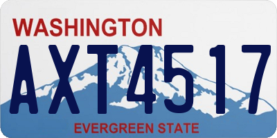 WA license plate AXT4517