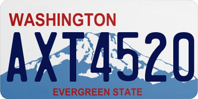 WA license plate AXT4520