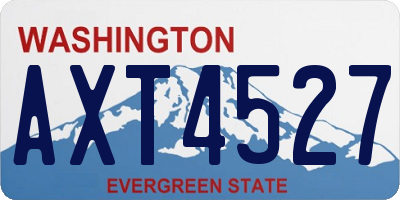 WA license plate AXT4527