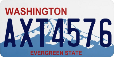 WA license plate AXT4576