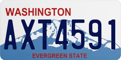 WA license plate AXT4591