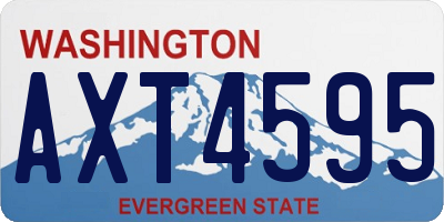 WA license plate AXT4595