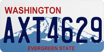 WA license plate AXT4629