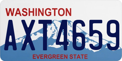 WA license plate AXT4659