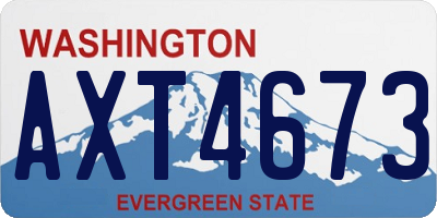 WA license plate AXT4673