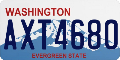WA license plate AXT4680