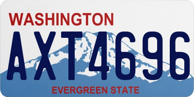 WA license plate AXT4696